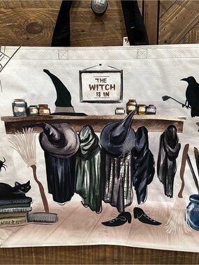 T.J.Maxx Halloween Witch Reusable Tote Bag